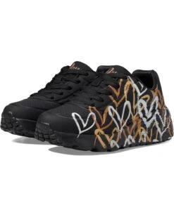 SKECHERS KIDS Uno Lite - Metallic Love 314067L (Little Kid/Big Kid) | Sneakers & Athletic Shoes