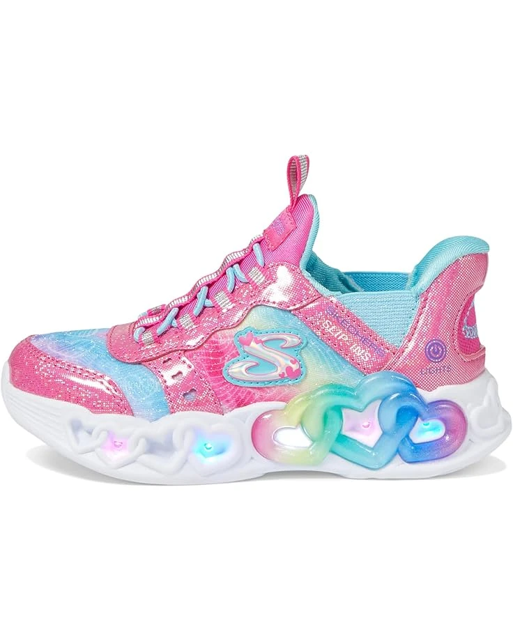 SKECHERS KIDS Hands Free Slip-Ins Infinite Heart Lights - Eternal Shimmer (Little Kid/Big Kid) | Sneakers & Athletic Shoes 6 SKECHERS KIDS Hands Free Slip-Ins Infinite Heart Lights - Eternal Shimmer (Little Kid/Big Kid) | Sneakers & Athletic Shoes - Image 4