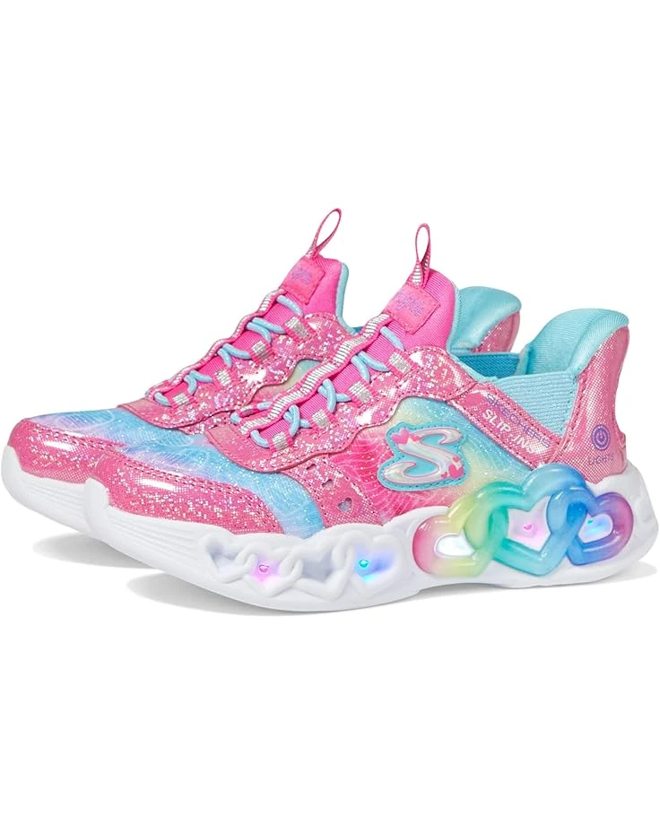 SKECHERS KIDS Hands Free Slip-Ins Infinite Heart Lights - Eternal Shimmer (Little Kid/Big Kid) | Sneakers & Athletic Shoes 3 SKECHERS KIDS Hands Free Slip-Ins Infinite Heart Lights - Eternal Shimmer (Little Kid/Big Kid) | Sneakers & Athletic Shoes