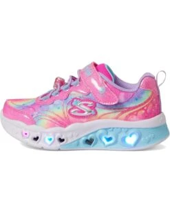 SKECHERS KIDS Flutter Heart Lights - Groovy Swirl 303253L (Little Kid/Big Kid) | Sneakers & Athletic Shoes -Shoe Kids Shop 71rdzMMLPDL. AC SR736920